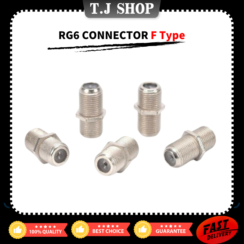 ขั้วต่อ RG6 F ประเภทสําหรับสายเคเบิล RG6 ซ็อกเก็ต ASTRO MYTV