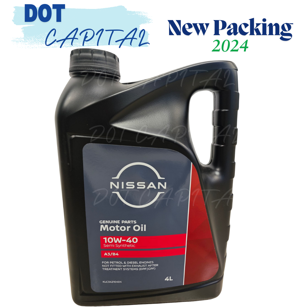 NISSAN ENGINE OIL SEMI SYNTHETIC 10W40 A3/B4 MINYAK HITAM หรือ COMBO SET ALMERA LIVINA SAGA BLM FLX 