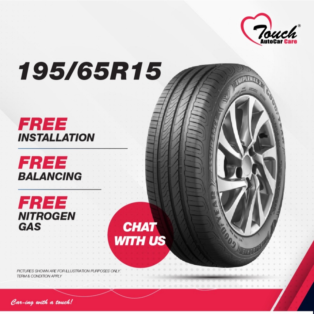 ใหม่ TIRES 195/65R15 สําหรับ Corolla Exora Sylphy Livina Prius (ติดตั้งที่ Subang Jaya / Kota Kemuni