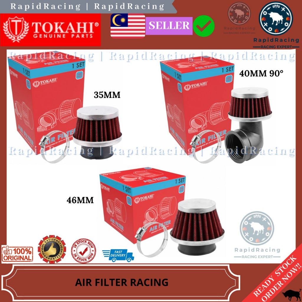 AIR FILTER RACING มอเตอร์ BENGKOK MOTO MOTORCYCLE 35MM/38MM/42MM/46MM/90 DEGREE-35/38/40MM