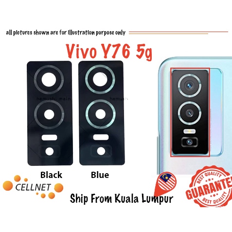 [Cellnet] Vivo v.vo Y76 5g v2124 Camera Glass Camera Lens Replacement Kaca Kamera New Sanang Pasang