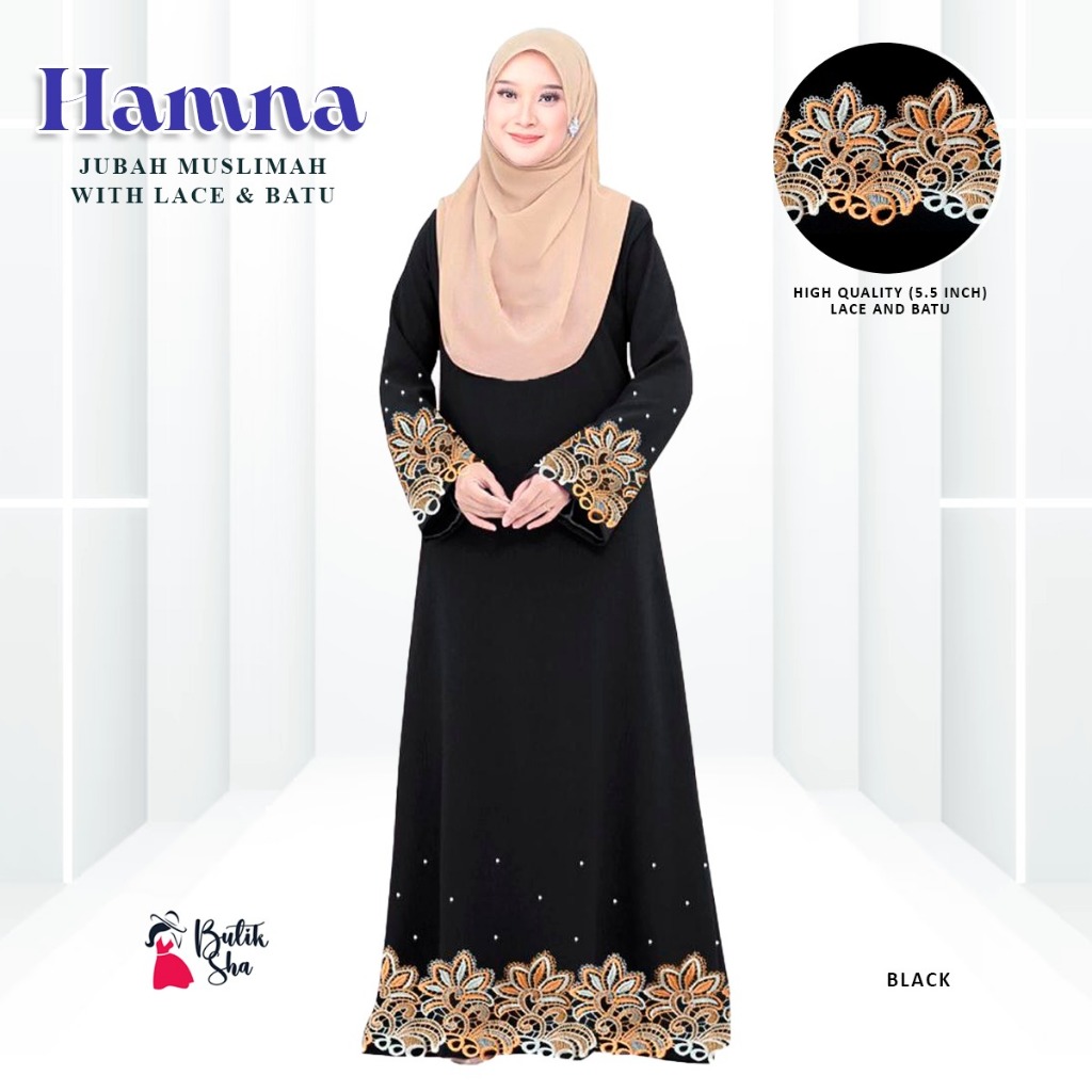 ล่าสุดลูกไม้สีเหลือง Alisha Abaya Robe พร้อมหินสําหรับ RAYA 2025 Muslimah - เสื้อผ้า, ผู้หญิง