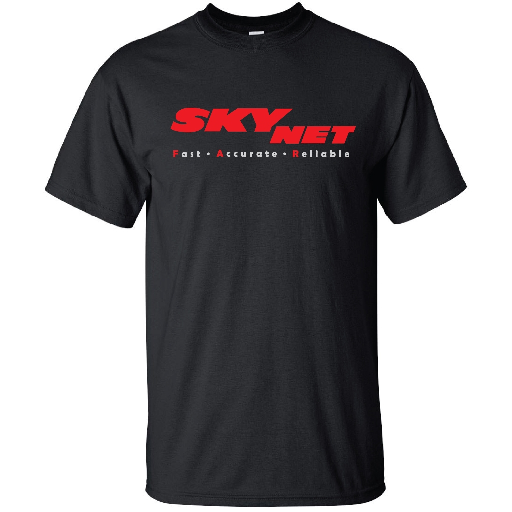 เสื้อยืด SKYNET BLACK COTTON และ MICROFIBER