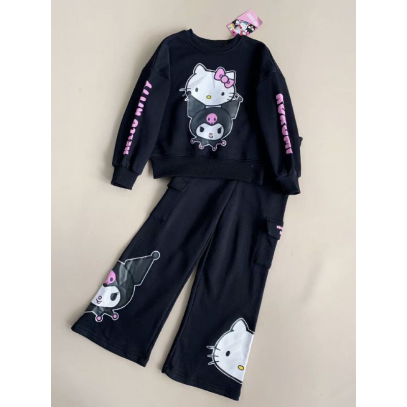 ชุดสเวตเตอร์ 2 ชิ้น Hello Kitty Kuromi Primark Premium size 8Y - 14Y