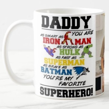 วันพ่อ | แก้วซุปเปอร์ฮีโร่ | แก้ว | HARI AYAH SEDINA | HADIAH BUAT AYAH | แก้ว | จินตนาการที่กําหนดเ