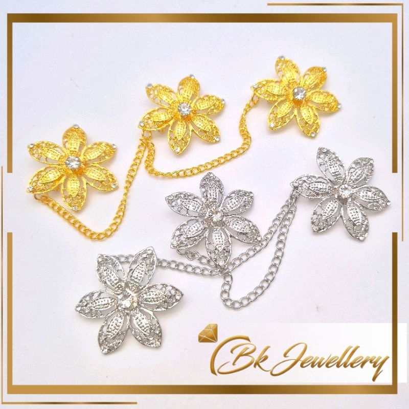Doh Kebaya Chain แบบดั้งเดิม Boy Dokoh Kebaya แขวนเข็มกลัดโซ่ Kebaya KSB1 KSB31