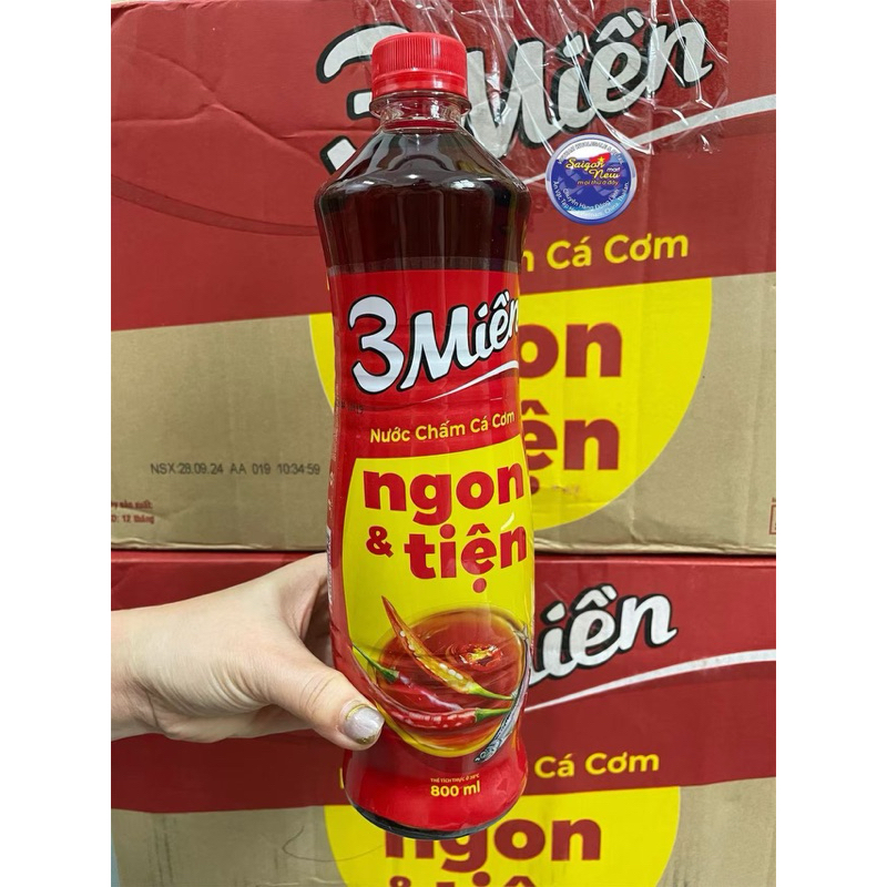 Nuoc Cham Ca Com Ngon Tien 3 Mien Fish Sauce 800ml