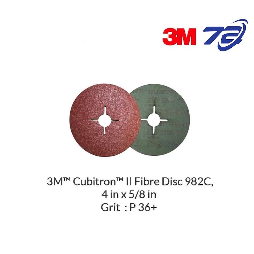 3M 982C 4 นิ้ว Disc 36+ Cubitron II Fibre Disc (4"x5/8")