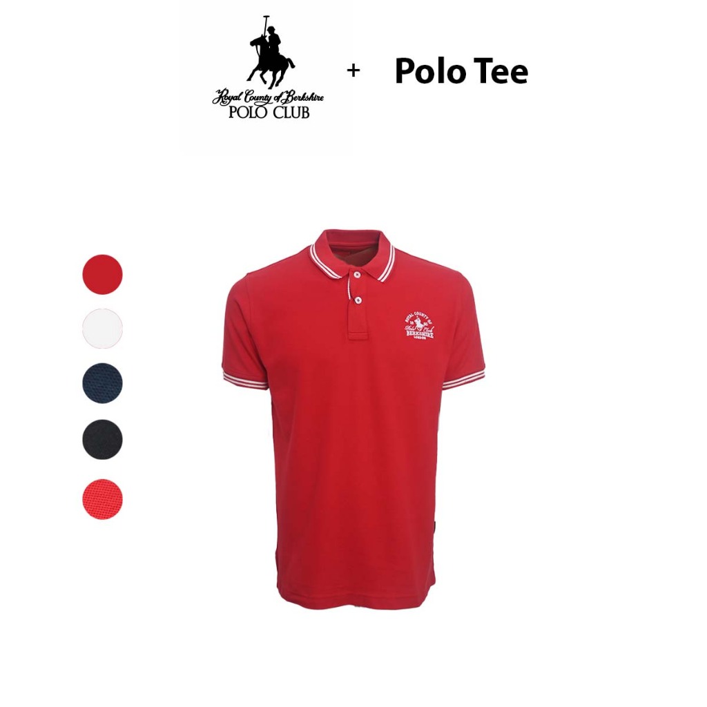 RCB Polo Club Men เสื้อโปโลแขนสั้นคอปกทูโทน - มีให้เลือก 6 สี RMS12057/59/60/64/66/67