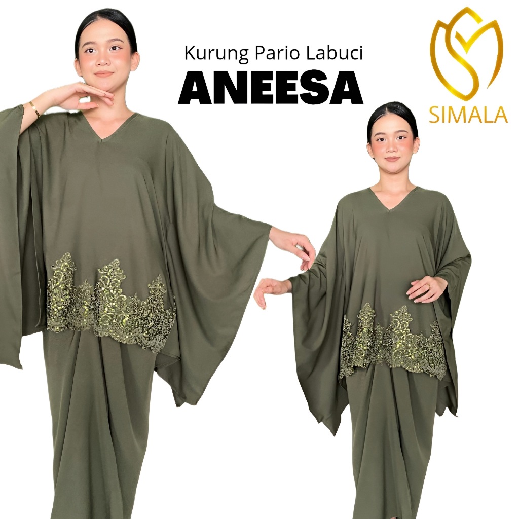 ( Raya 2025 ) ANEESA Pario Bracket LABUCI Lace by SIMALA Bracket Pario Raya สบาย