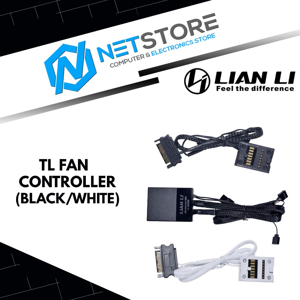 Lian Li TL ตัวควบคุมพัดลม สีดํา/ขาว