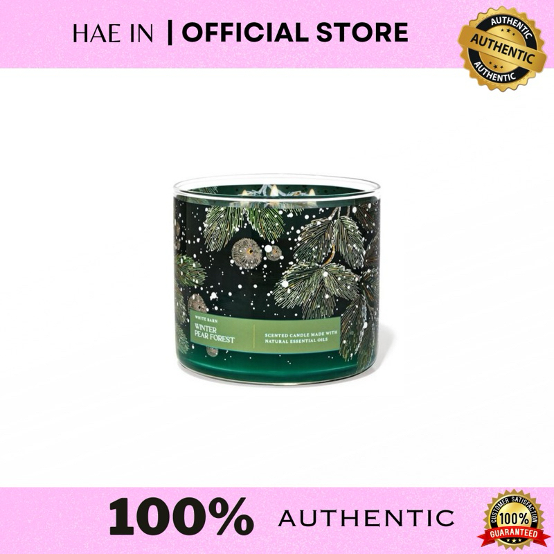 B1B1 D0UBLE Y0U CANDLE WINTER PEAR FOREST