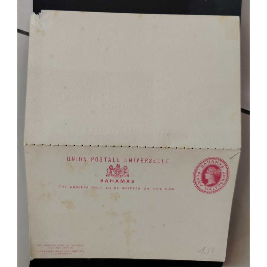 BAHAMAS, โปสการ์ด, DAMAGED!