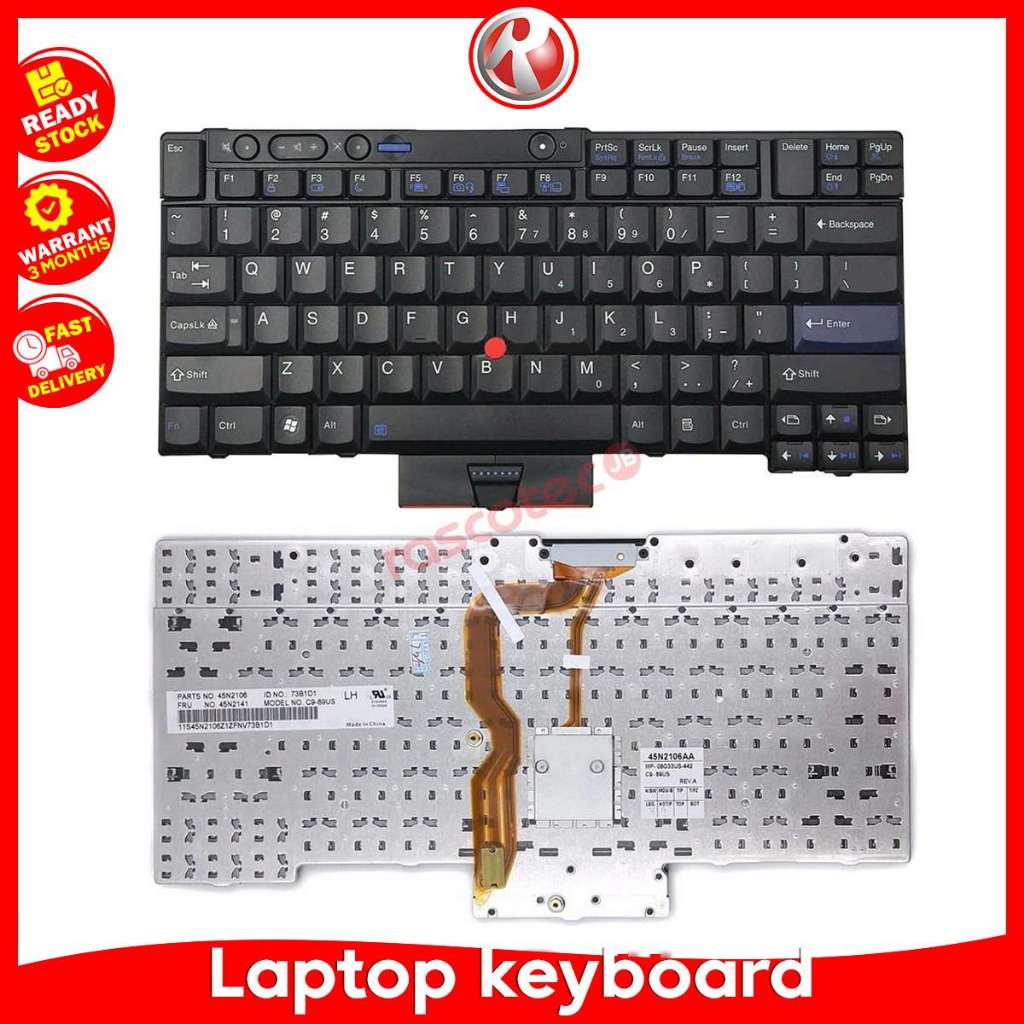 Lenovo ThinkPad T410 T420 T510 T520 W510 W520 X220.คีย์บอร์ด