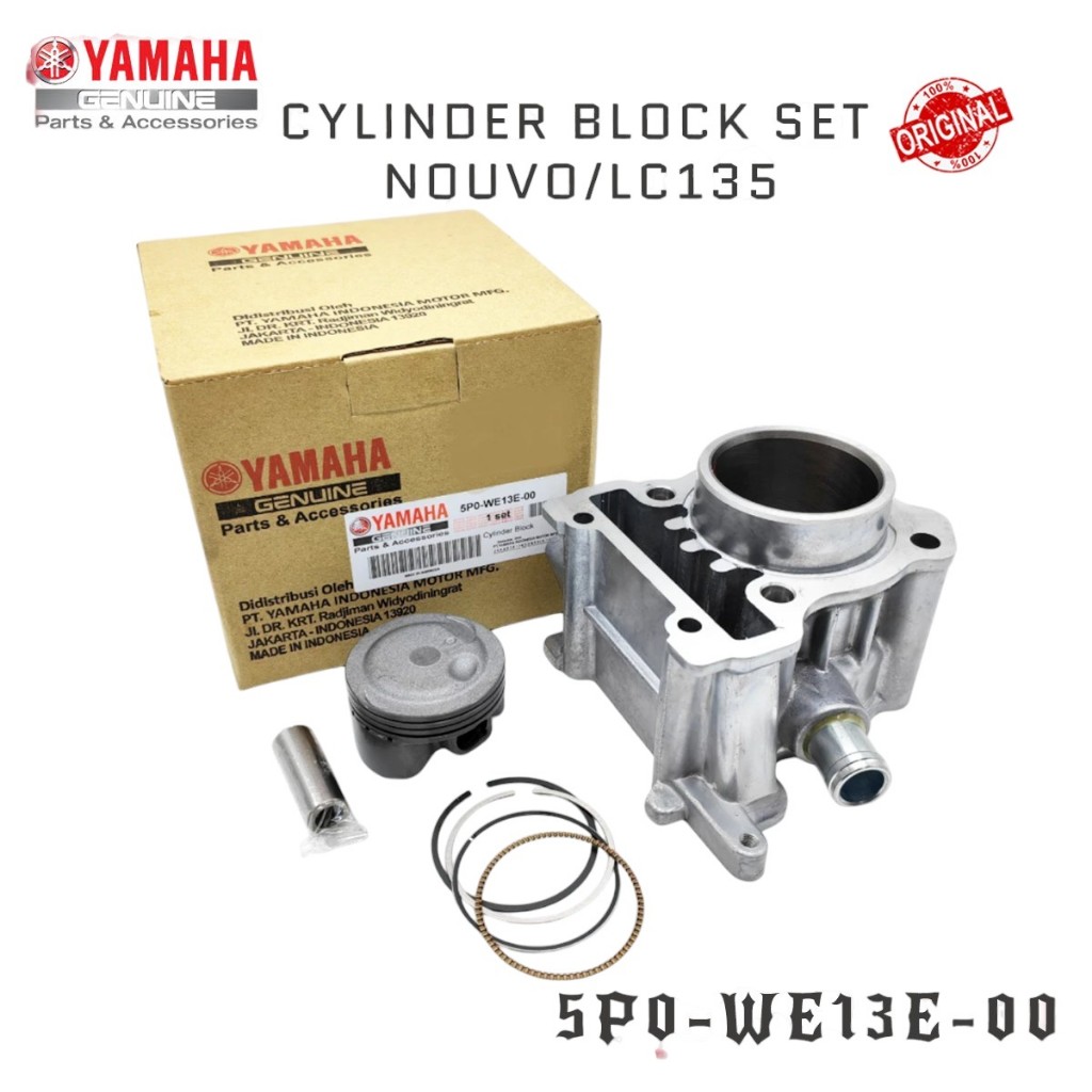 YAMAHA NOUVO LC CYLINDER BLOCK 5P0-WE13E-00 LC135 กระบอกลูกสูบและแหวน CYLINDER BLOCK