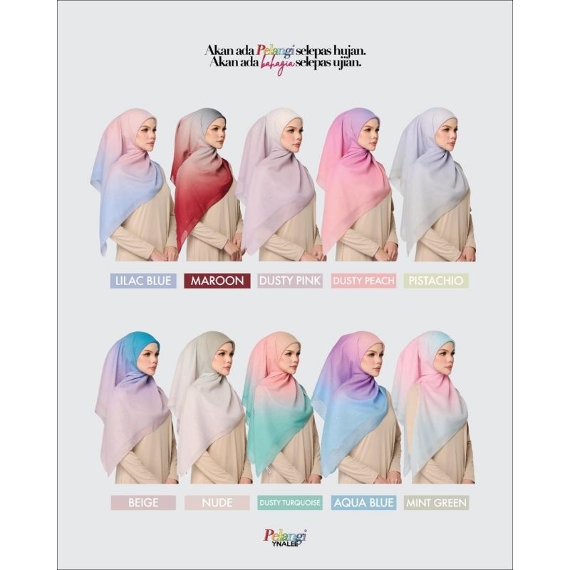 Koleksi Pelangi (Ombre) โดย YnaLee พร้อม