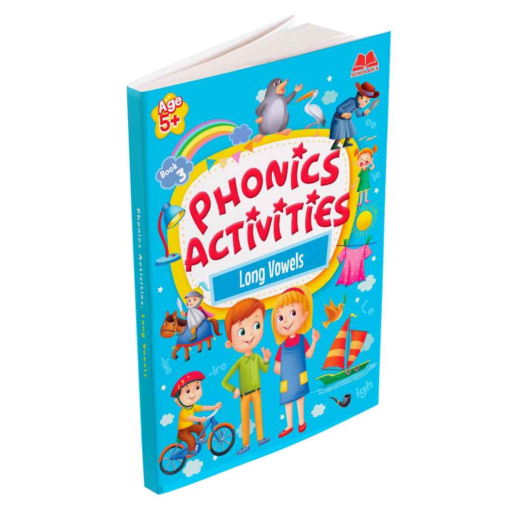 PHONICS ACTIVITIES LONG VOWELS (หนังสือกิจกรรมสําหรับเด็ก)