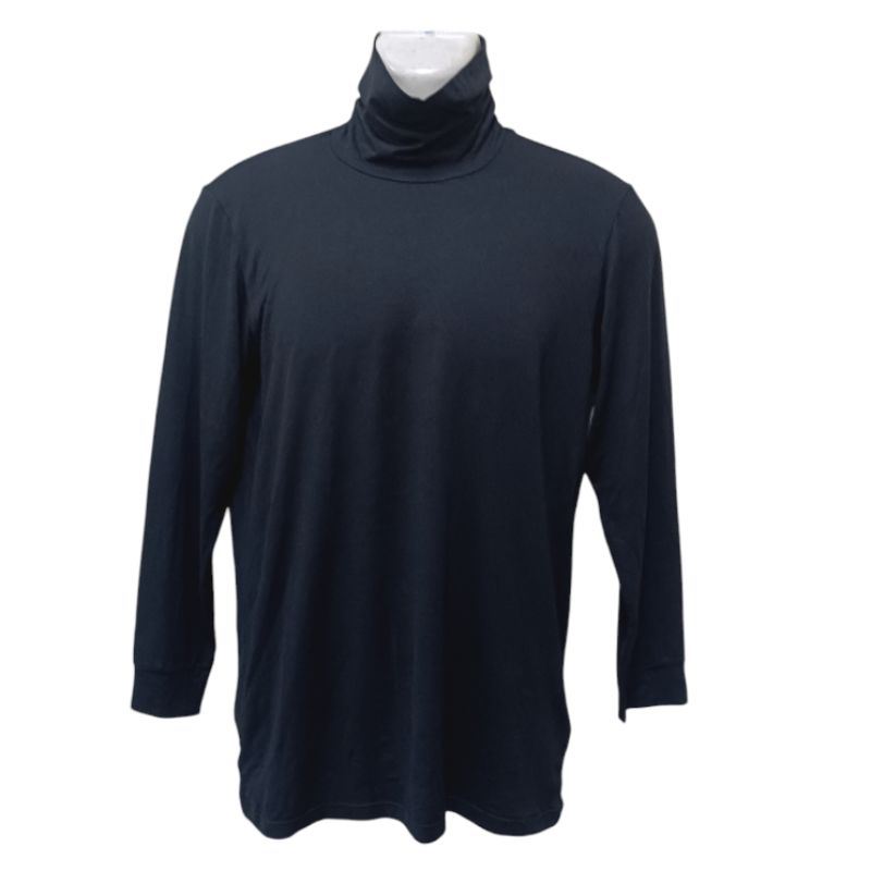 LPM284 - (L) UNIQLO MEN HEATTECH เสื้อเชิ้ตคอ TURTLE