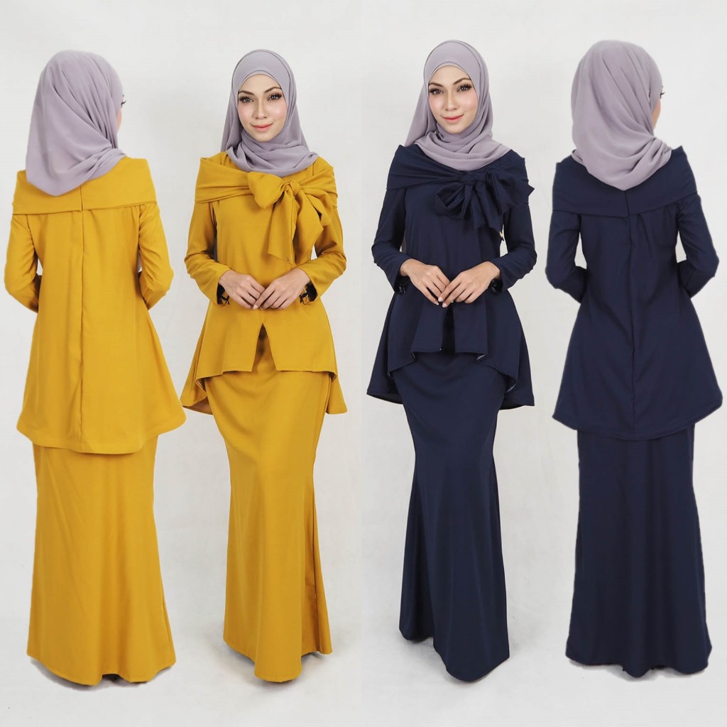 [Raya 2026] Muslimah Baju Kurung / Ribbon Kurung Plus Size Modern Adult / Baju Raya 2025