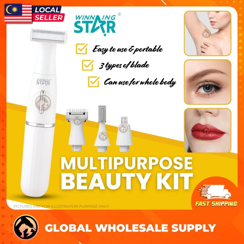 3 IN1 กําจัดขนเครื่องโกนหนวดผม Clipper Trimmer จมูก Trimmer Pencuukur Bulu เครื่องโกนหนวดคิ้ว Trimme