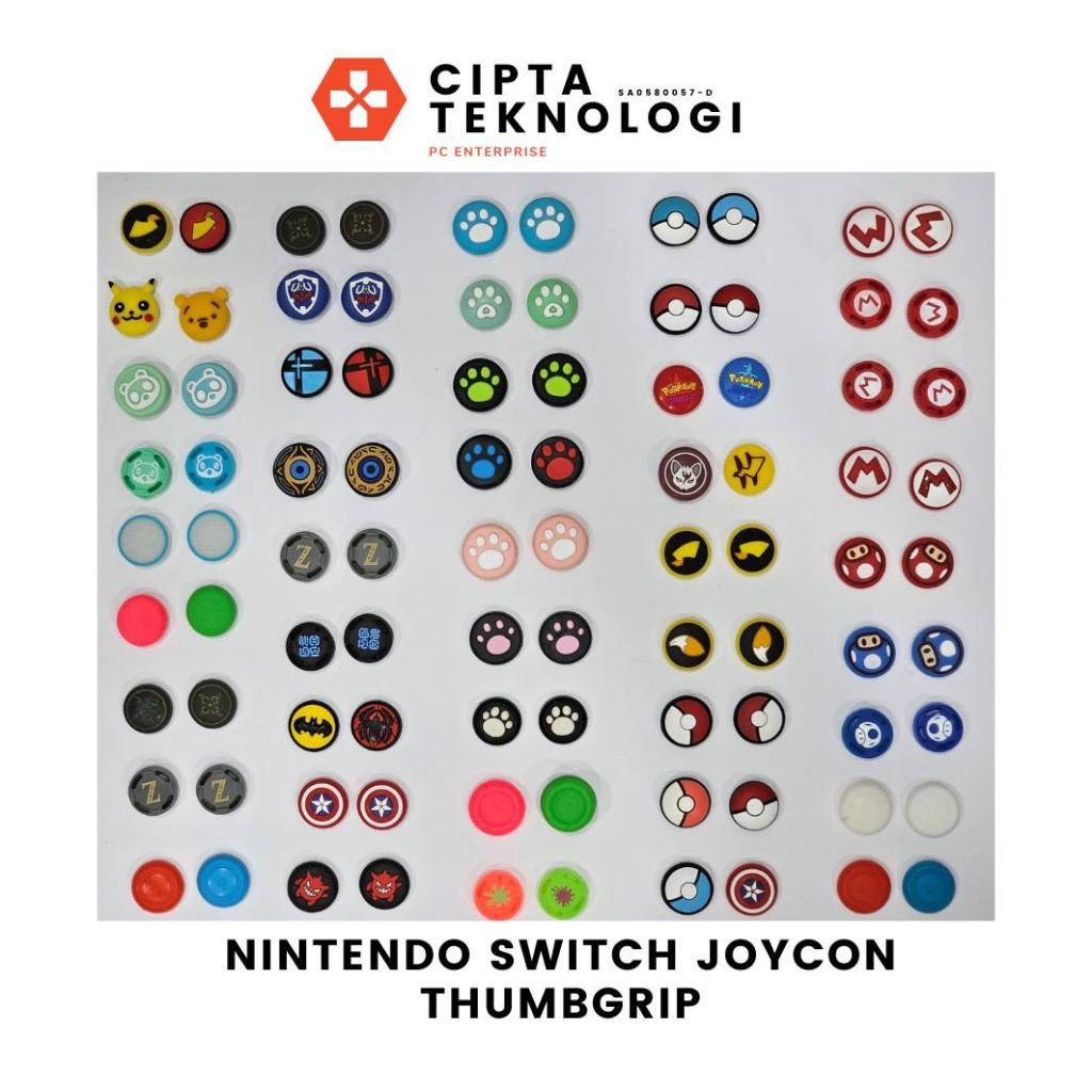 Thumbstick Grip Caps / Thumb Grip สําหรับ Nintendo Switch V1 /V2 / Oled / Lite