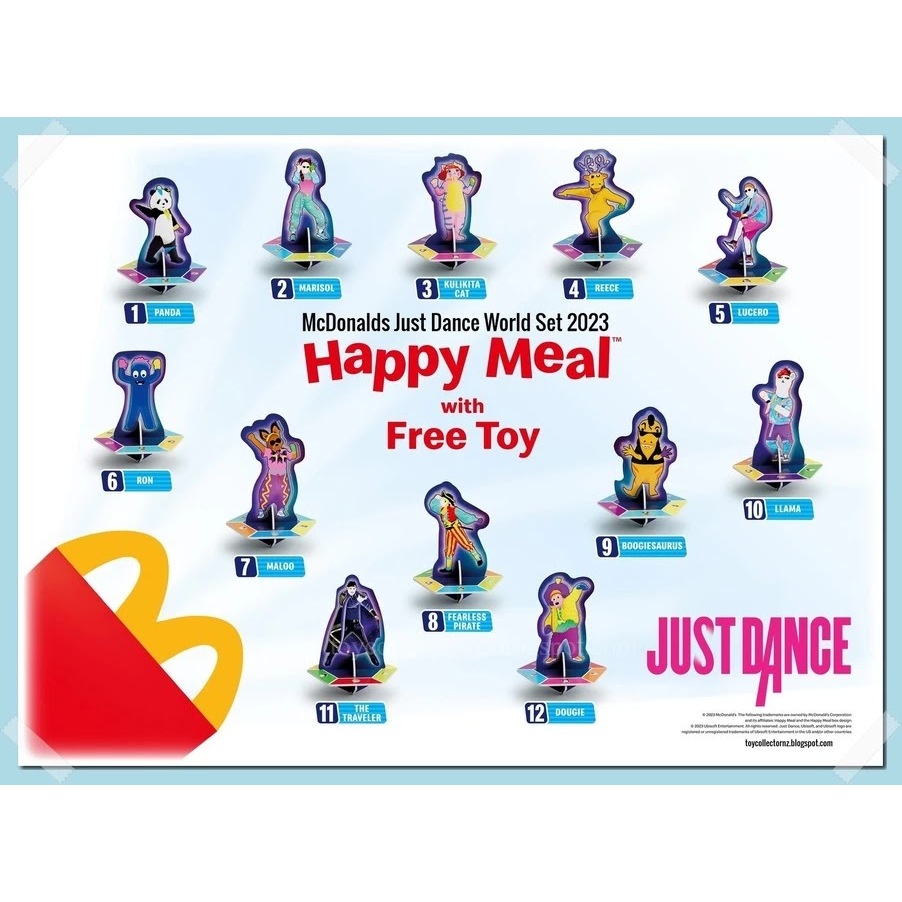 Mcdonalds Mcdonals Mekdi McD Happy Meal Toy Just Dance 2023