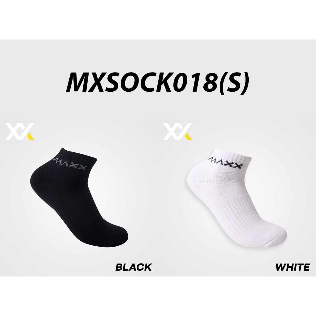 MAXX PROFESSIONAL BADMINTON SOCK 018 (ถุงเท้าผ้าฝ้ายกันลื่นฟรีไซส์)