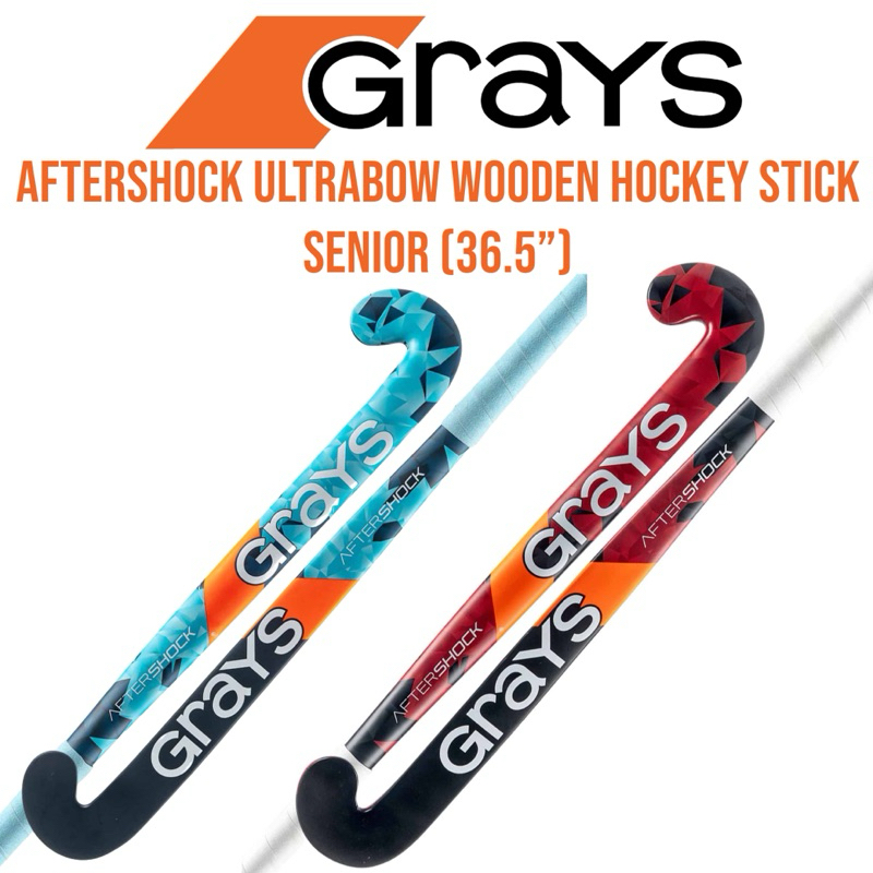 Greys Aftershock Wooden Hockey Stick 36.5!!️แท่งฮอกกี้อาวุโส ไม้ฮอกกี้สติ๊ก