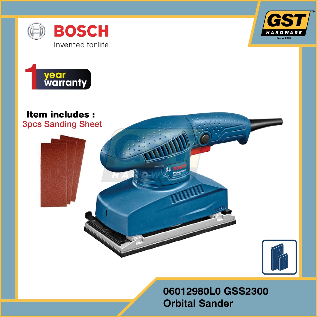 Bosch Orbital Sander GSS 2300 Professional Bosch Sander Random Orbital Sander เครื่องซานเดอร์ไม้บด