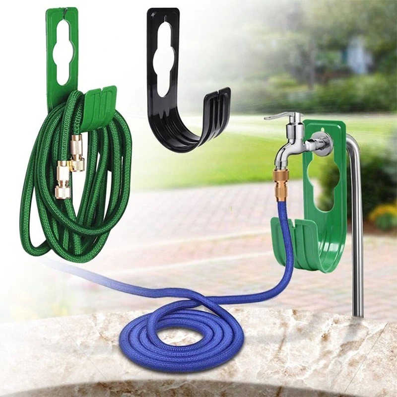Pemegaang Hos Air Dipsang di Dinding Cangkuk Hos Garden Hose Organizer ติดผนังผู้ถือท่อน้ําพลาสติก A