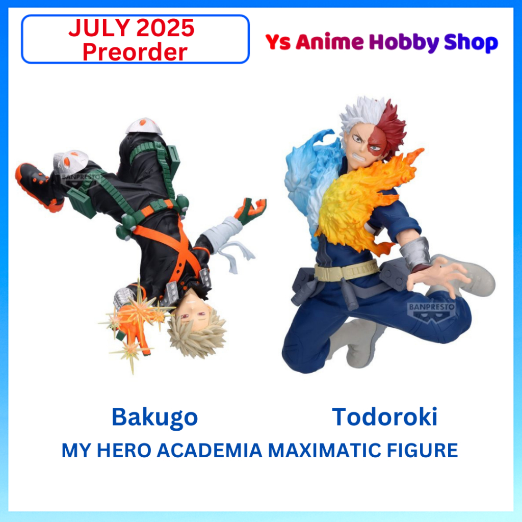 Banpresto My Hero Academia Maximatic Bakugo Shoto Todoroki ฟิกเกอร์อนิเมะ