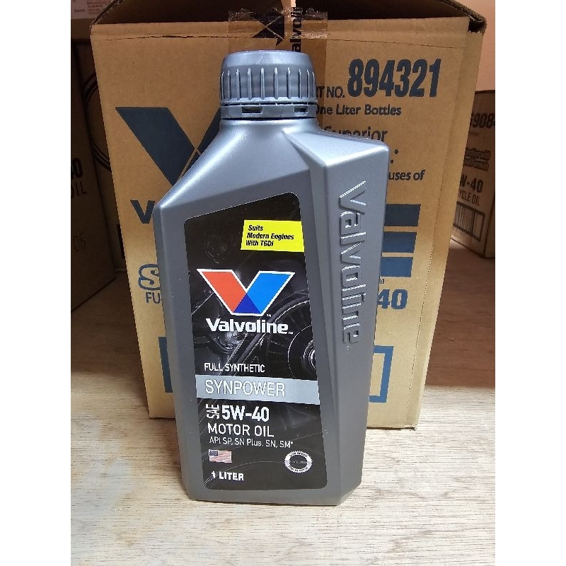 (VALVOLINE)5W40 SP/ILSAC 1LTR FULLY SYNTHENIC ENGINE OIL