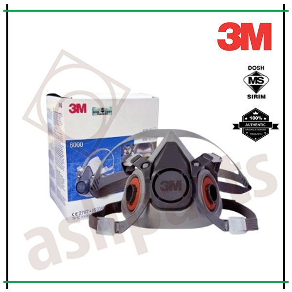 3M 6200 (M) HALF FACE MASK RESPIRATOR (ไม่รวม CARTRIDGE & FILTER)