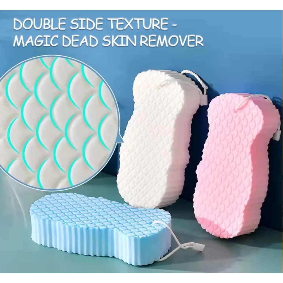 Exfoliate Soft Sponge Body Scrubber สําหรับทารกผู้ใหญ่ Bath Scrub ฟองน้ําทําความสะอาดผิว Dead Skin
