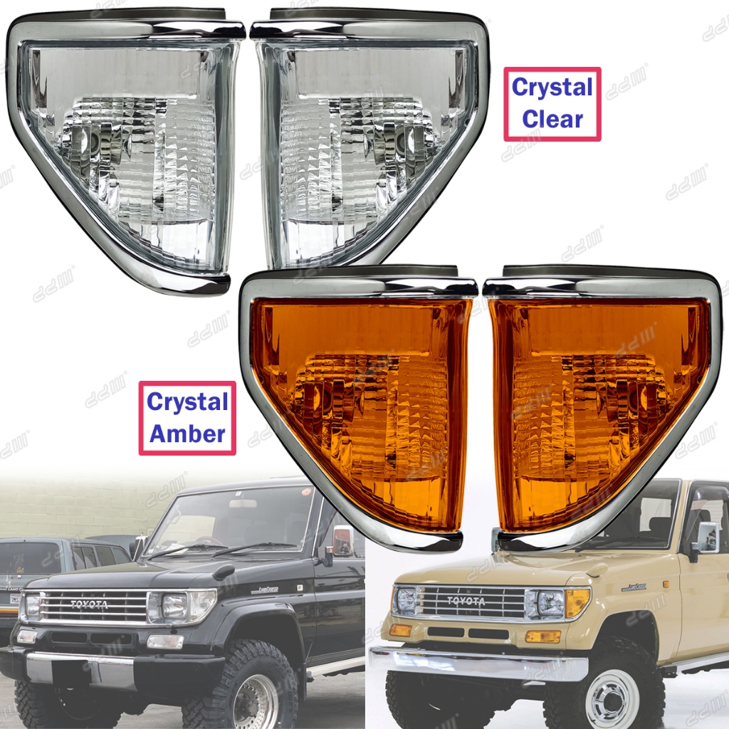 DEPO Toyota Land Cruiser LC2 LJ78 LJ79 KZJ78 1990-1996 มุมโคมไฟมุมสัญญาณ Lampu คริสตัล Landcruiser L