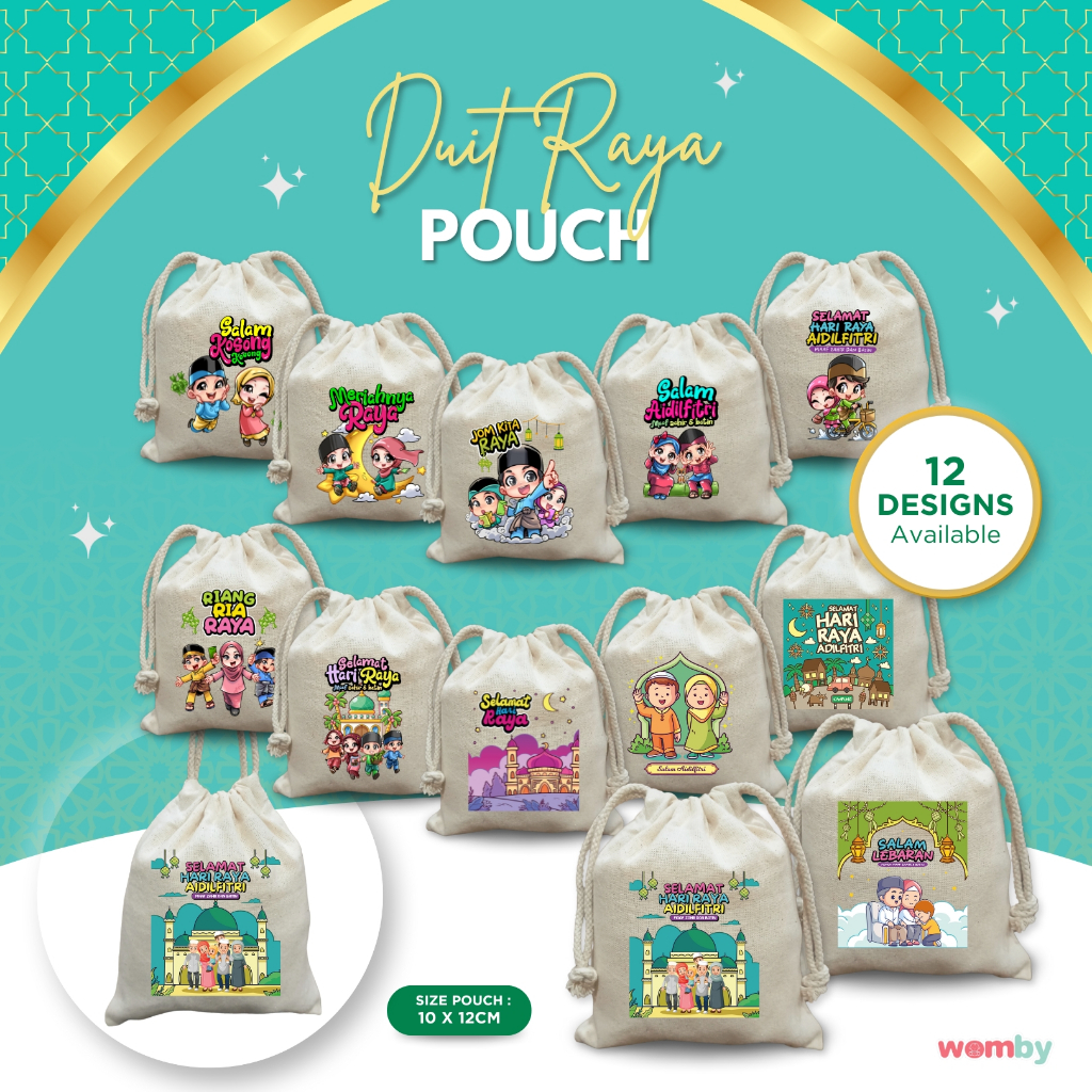 UNCANG Duit Raya 2025 MINI Pouch พร้อมการออกแบบน่ารัก Beg isi Duit Raya กระเป๋า Duit Raya Anak