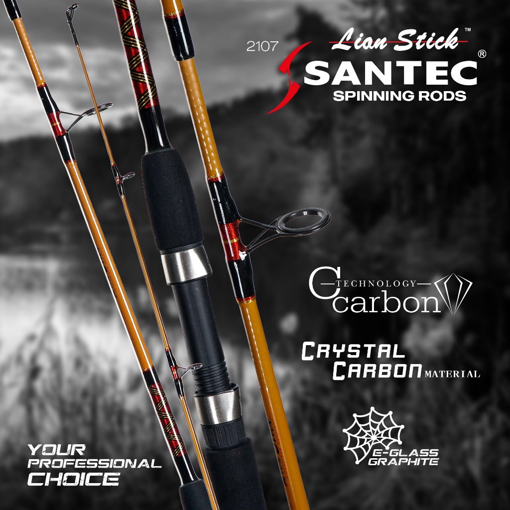LIAN STICK - SPINNING 2 SECTION ROD FISHING ROD