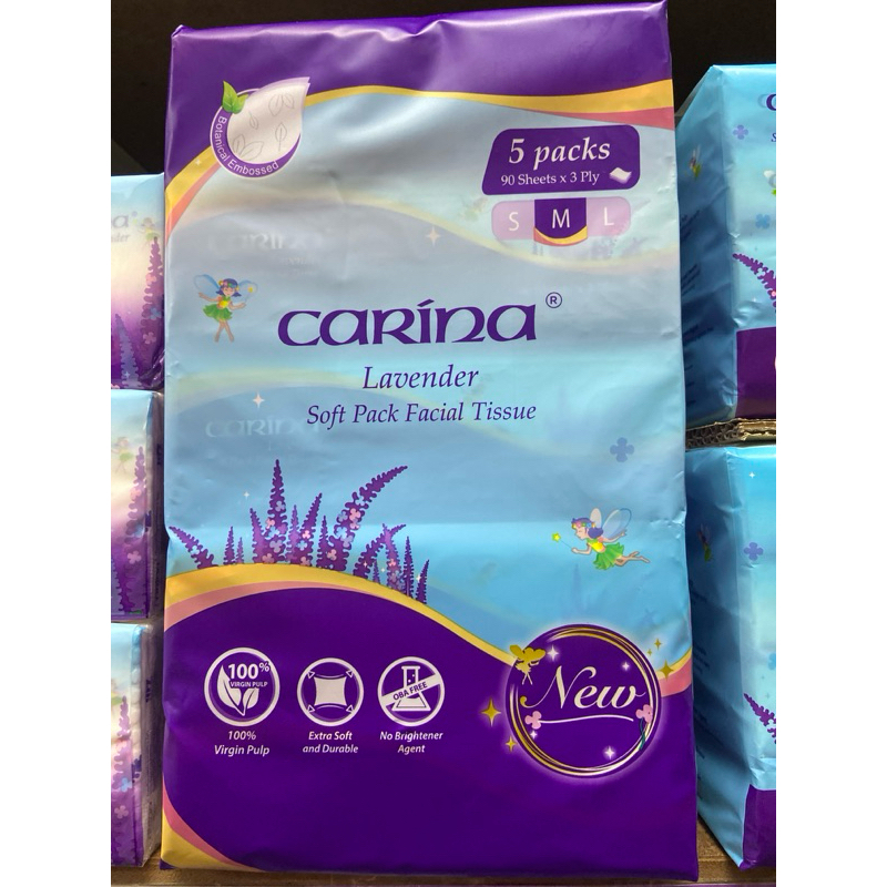 Carina Lavander 3ply ทิชชู่ซอฟท์แพ็ค M90s