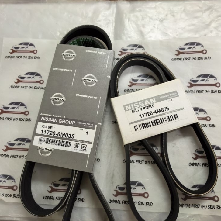 สายพานพัดลม Nissan Sentra N16, สายพาน V 6PK1110 11920-6M035 & POWER STEERING BELT 11720-4M075