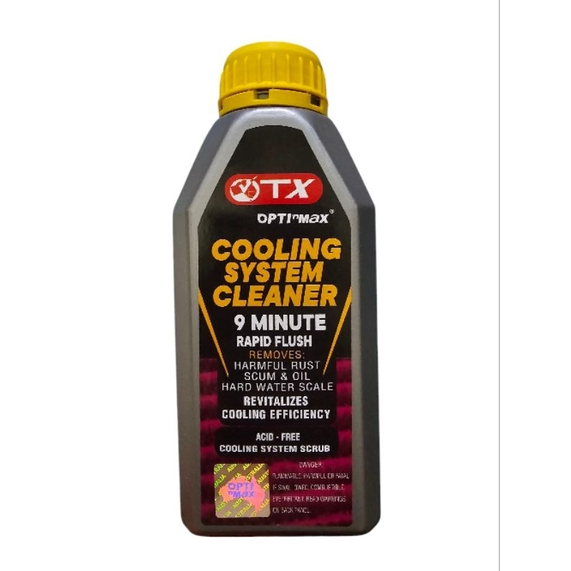 OPTIMAX RADIATOR FLUSH (355ML)- COOLING SYSTEM CLEANER 9 MINUTES สําหรับทุกเสียงและระบายความร้อน