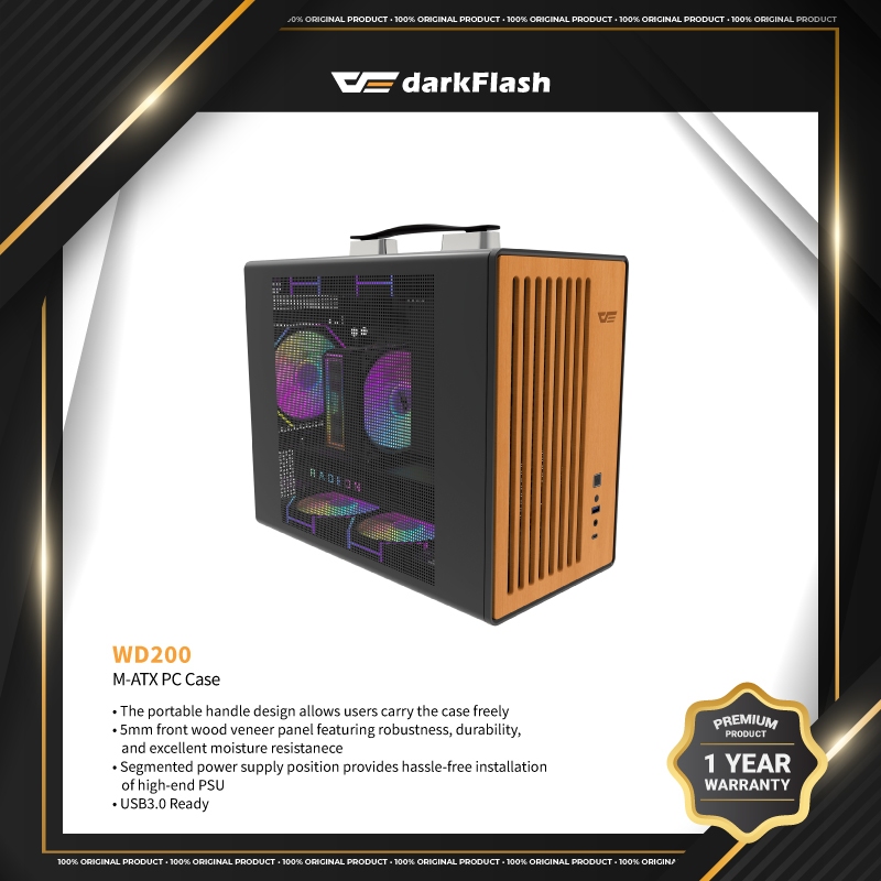 DarkFlash WD200 Micro ATX PC Case