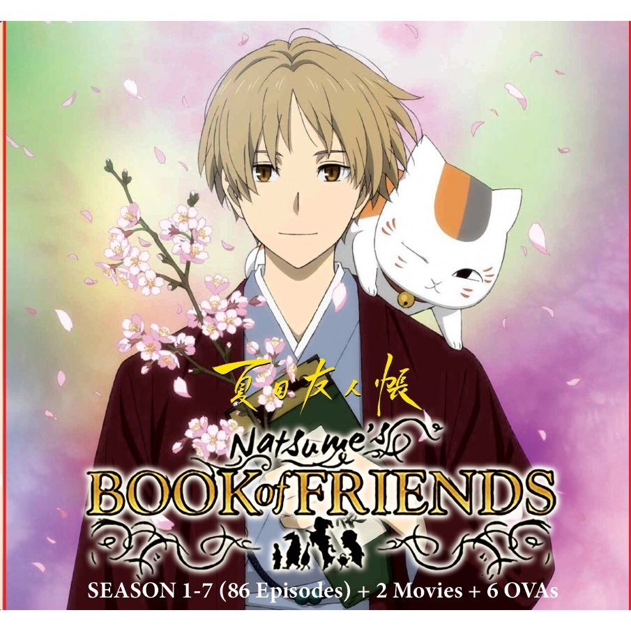 อะนิเมะ DVD Natsume Yuujinchou TV Series ซีซั่น 1-7 Vol.1-86End+2Movies+6OVAs 夏友人
