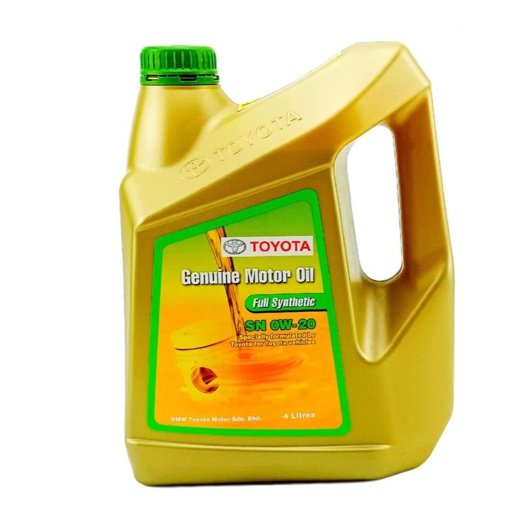 TOYOTA OIL 0W20 4 LITRE FULLY SYNTHETIC