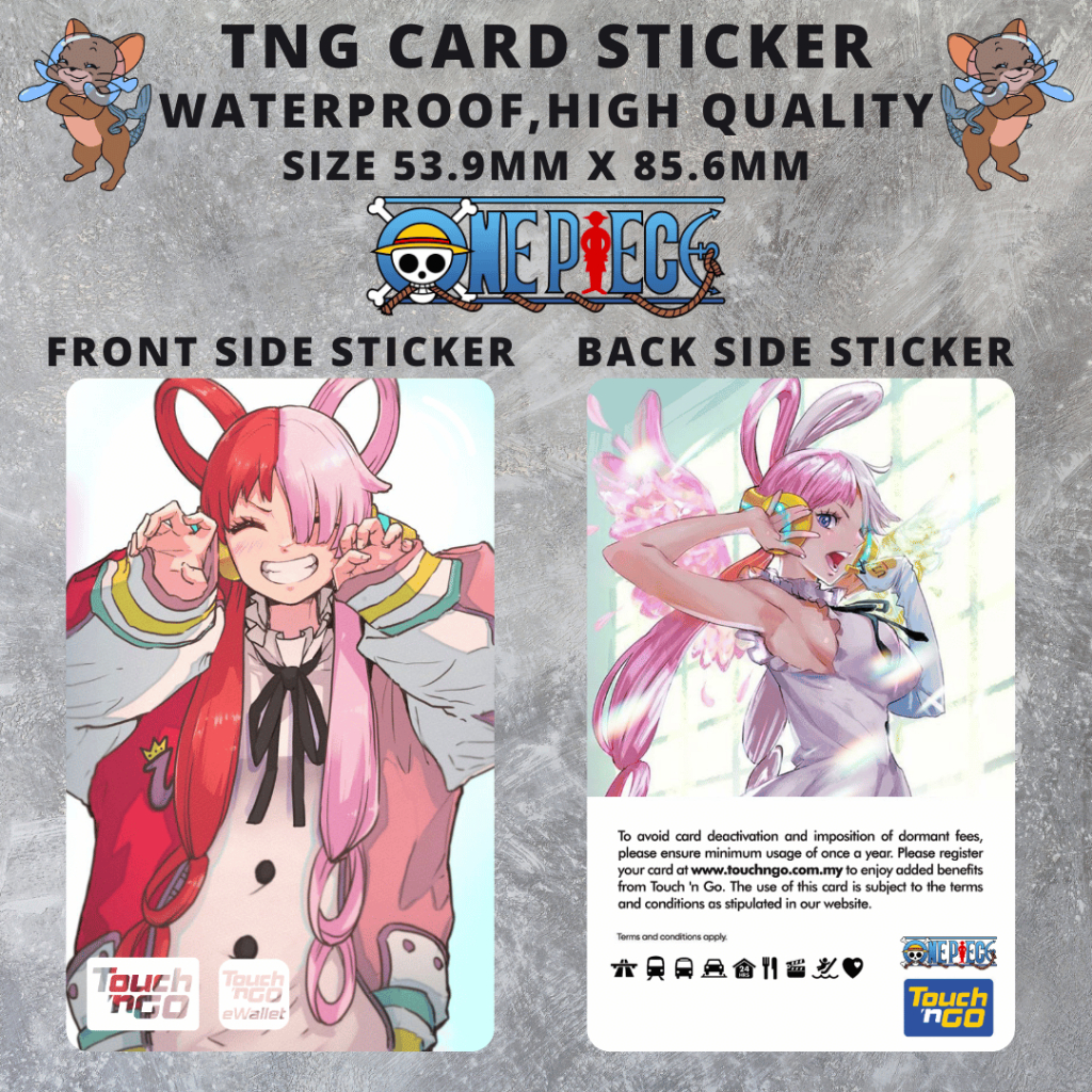 One Piece UTA - สติ๊กเกอร์การ์ด/สัมผัส n Go Card Sticker Cover