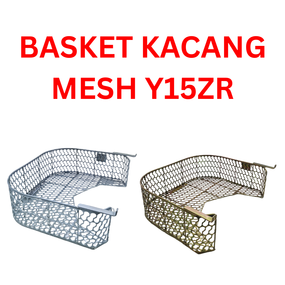 Y15ZR ตะกร้า Bulak kacang 88 besi tebal Raga BASKET KACANG MESH RAGA 88 MOTORCYCLE GOLD SILVER GREEN