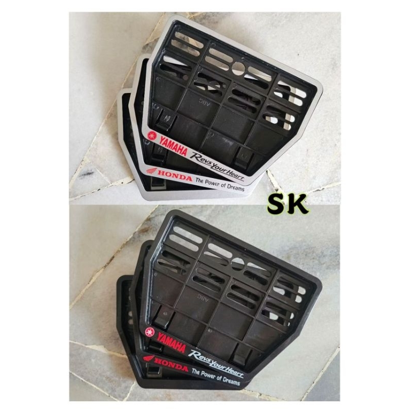 PAPAN PLATE + FRAME PLATE 1 SET MOTORCYCLE !!!