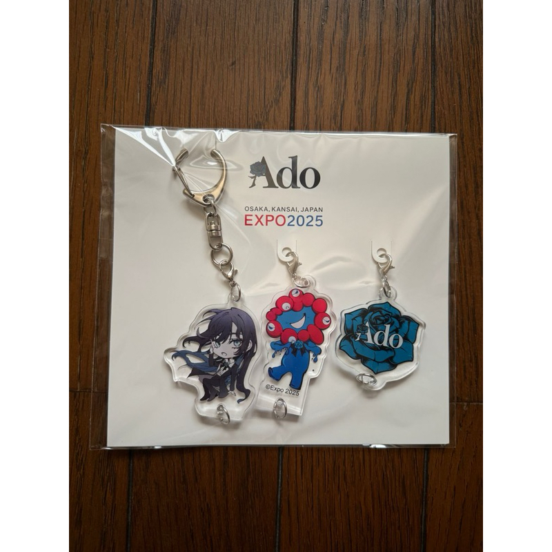 Ado Osaka World Expo Goods พวงกุญแจอะคริลิค ชุด 3 ชิ้น