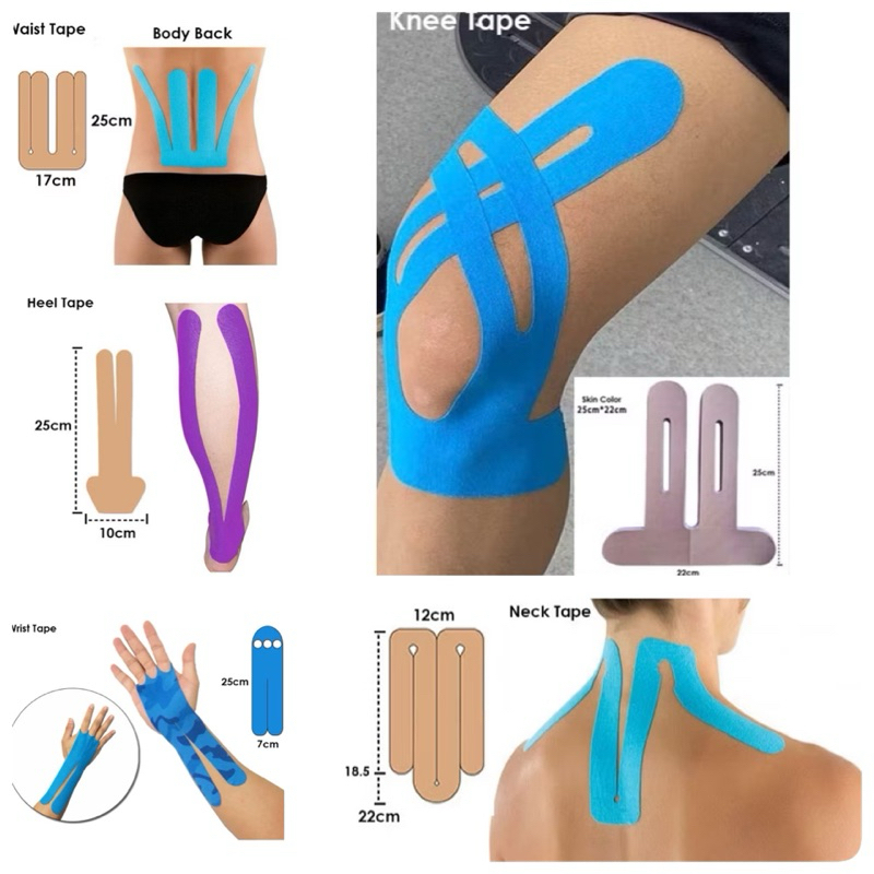 Made KT Tape Kinesiology Sport Tape (สีผิว)