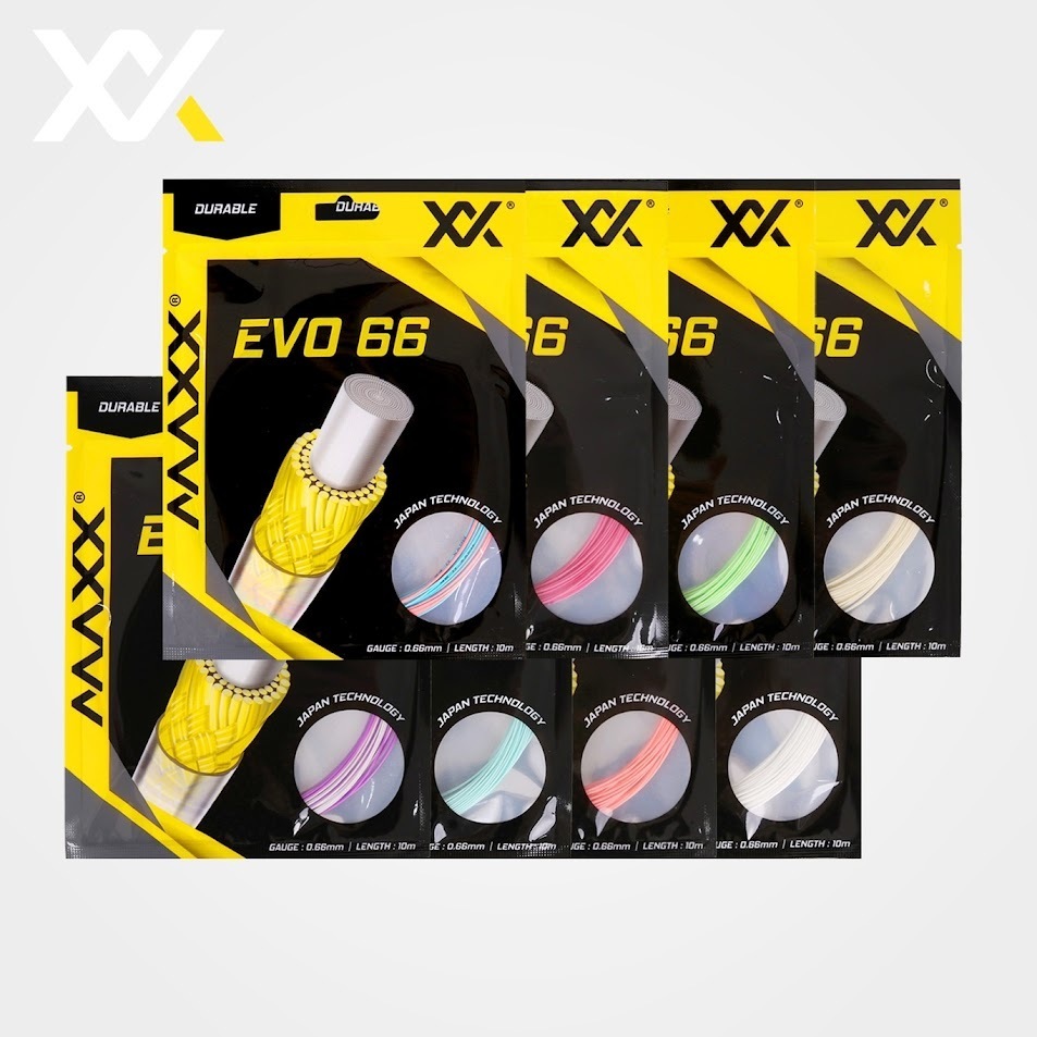 MAXX สายแบดมินตัน EVO 66 Tali Badminton 0.66mm