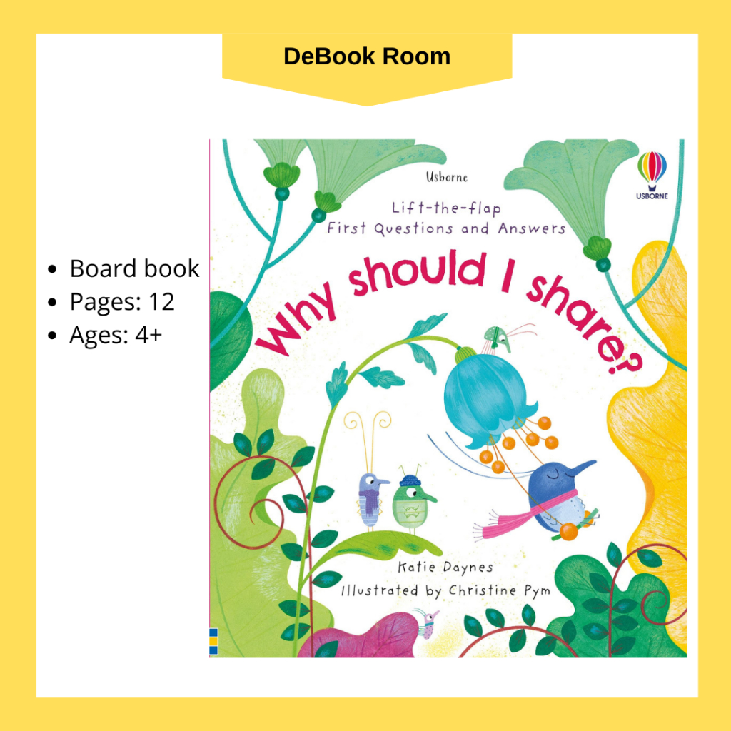 Usborne Lift-the-Flap คําถามและคําตอบเล่มแรก ทําไมควรฉันแบ่งปัน?